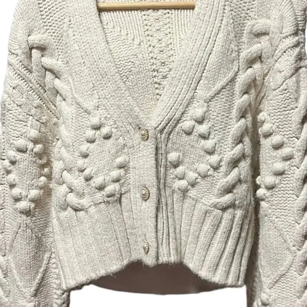 Zara knit cardigan with jewel buttons - Picture 6 of 12